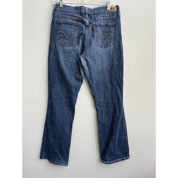 Levi’s 515 Bootcut Medium Wash Denim Jeans Size 10M W30 X L32 Stretch EUC - Picture 2 of 16